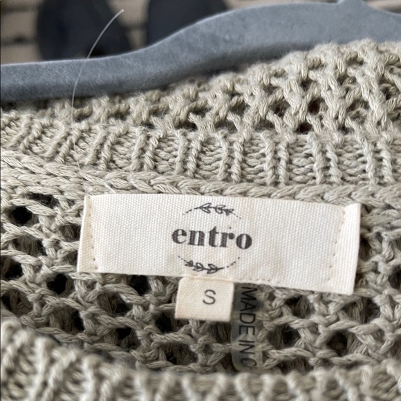 Entro Olive Knit and Patterned Tank Top - Picture 5 of 6